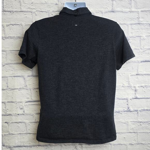 rag & bone Mens Medium Standard Issue Black Polo Shirt - Picture 2 of 14